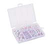 497Pcs 5 Style Rainbow ABS Plastic Imitation Pearl Beads OACR-YW0001-07F-4