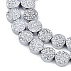 Electroplated Synthetic Non-magnetic Hematite Beads Strands G-H072-F01-01B-3