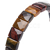 Natural Tiger Eye Gemstone Stretch Bracelets BJEW-F406-B01-3