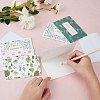 Envelope and Floral Pattern Thank You Cards Sets DIY-CP0001-82-6