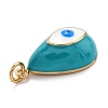 Brass Enamel Pendants KK-O140-01H-G-3