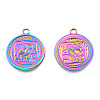 Ion Plating(IP) 201 Stainless Steel Pendants STAS-N098-264M-1