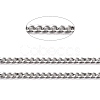 Tarnish Resistant 304 Stainless Steel Curb Chains CHS-D033-02P-01-2