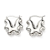 Flower Hoop Earrings EJEW-G355-08P-1