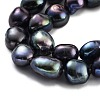 Dyed Natural Cultured Freshwater Pearl Beads Strands PEAR-P062-30D-4