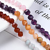 Chakra Theme Natural Tiger Eye & Rose Quartz & Amethyst & Topaz Jade & Red Agate & Amazonite & Sodalite Beads Strands X1-G-S376-002A-4