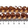 Electroplate Transparent Glass Beads Strands EGLA-A035-T10mm-A04-4
