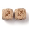 Natural Wood Constellation Beads WOOD-M002-09-3