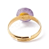Natural Mixed Gemstone Adjustable Rings RJEW-JR00402-5