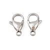 Non-Tarnish 316 Surgical Stainless Steel Lobster Claw Clasps X-STAS-316-FL15A-5
