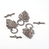 Alloy Toggle Clasps X-PALLOY-A20005-AS-LF-4