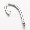 Non-Tarnish 304 Stainless Steel Hook Clasps STAS-E133-100P-2