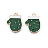 Christmas Style Alloy Enamel Pendants X-ENAM-Q442-62-2