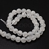 Crackle Glass Round Beads Strands CCG-E001-12mm-04-2