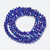 Electroplate Glass Beads Strands EGLA-A034-T2mm-I07-2