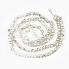 Electroplate Opaque Solid Color Glass Beads Strands X-EGLA-Q112-B02-2