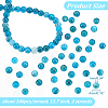 Nbeads 2 Strands Round Natural Apatite Beads Strands G-NB0004-51-2