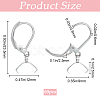 60Pcs 304 Stainless Steel Leverback Earring Findings STAS-SP0001-21P-2
