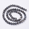 Natural Larvikite Beads Strands X-GSR6mmC128-3