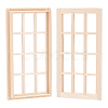 DIY Rectangle Wooden Mini Windows DIY-WH0002-26-1
