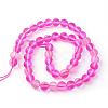 Synthetic Moonstone Beads Strands G-R375-6mm-A-3