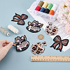 6Pcs 3 Styles Polyester Embroidery Sew on Appliques PATC-FG0002-63-3