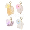 Raw Rough Natural Mixed Gemstone Pendants PALLOY-JF06069-1