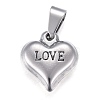 Non-Tarnish Valentine's Day 201 Stainless Steel Charms STAS-I159-02B-P-1