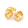 Oval 304 Stainless Steel Ear Studs EJEW-L290-016G-2