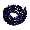 Opaque Solid Color Imitation Jade Glass Beads Strands EGLA-A044-P8mm-D07-3