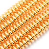 Electroplate Non-magnetic Synthetic Hematite Beads Strands G-L485-05B-G-1
