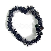 Synthetic Blue Goldstone Stretch Bracelets PW-WG56138-02-1