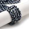 Electroplate Glass Beads Strands X-EGLA-D017-7x5mm-2-2