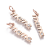 316 Surgical Stainless Steel Pendants STAS-L242-05RG-1