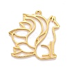 Alloy Open Back Bezel Pendants X-PALLOY-F280-03G-2