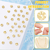 50Pcs Brass Beads KK-BC0013-25C-4