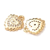 Brass Micro Pave Cubic Zirconia Pendants KK-A284-03G-2