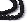 Baking Paint Transparent Glass Bead Strands GLAA-S031-6mm-38-2