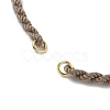 Braided Cotton Cord Bracelet Making MAK-L043-02G-01-2