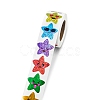 Plastic Laser Star Reward Sticker Rolls PW-WG60442-01-5