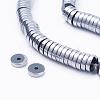 Electroplate Non-Magnetic Synthetic Hematite Beads Strands G-F510-03P-8mm-1