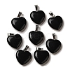 Natural Obsidian Pendants X-G-Q438-24-1