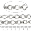 304 Stainless Steel Textured Ring Link Chains CHS-K023-11B-P-3