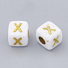Plated Acrylic Beads SACR-N002-06A-2