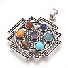 Natural & Synthetic Gemstone Pendants X-KK-F756-05C-1