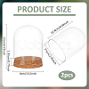 Glass Dome Cover DJEW-WH0043-64B-2