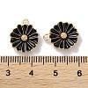 Alloy Enamel Pendants ENAM-O001-07E-G-3