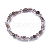 Natural Rutilated Quartz Bead Stretch Bracelets BJEW-K213-39-2
