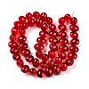 Transparent Electroplate Glass Beads Strands EGLA-N012-06A-2