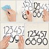SUPERFINDING 8 Sheets 2 Style PET Sticker Reflective Self Adhesive Vinyl Waterproof 0-9 Number DIY Decorations for Mailbox DIY-FH0002-78-2
